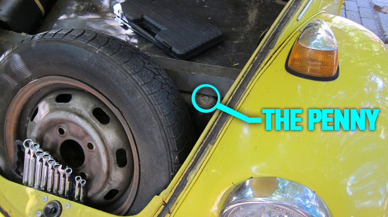 Illustration for article titled Why Is There A Penny Welded On My Gas Tank?